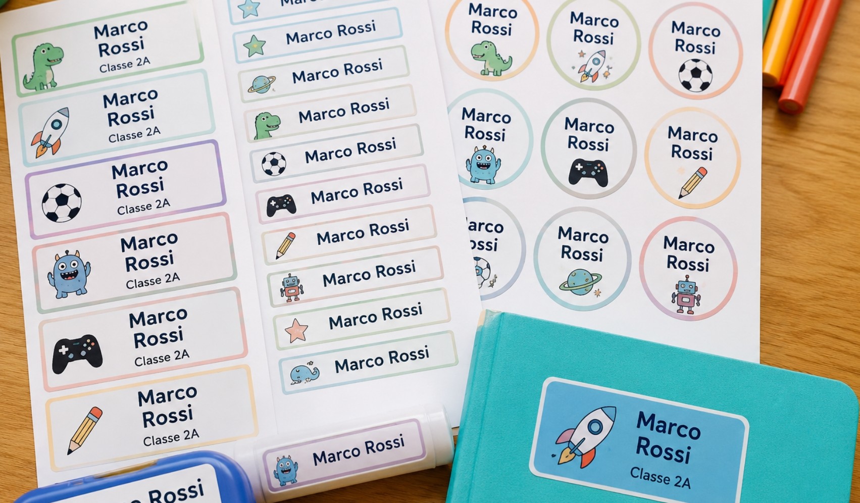 Etichette Scuola Personalizzate Gratis Come Crearle Stamparle