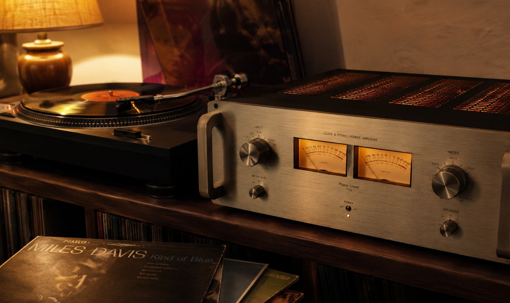 Vinile e amplificatore in classe A